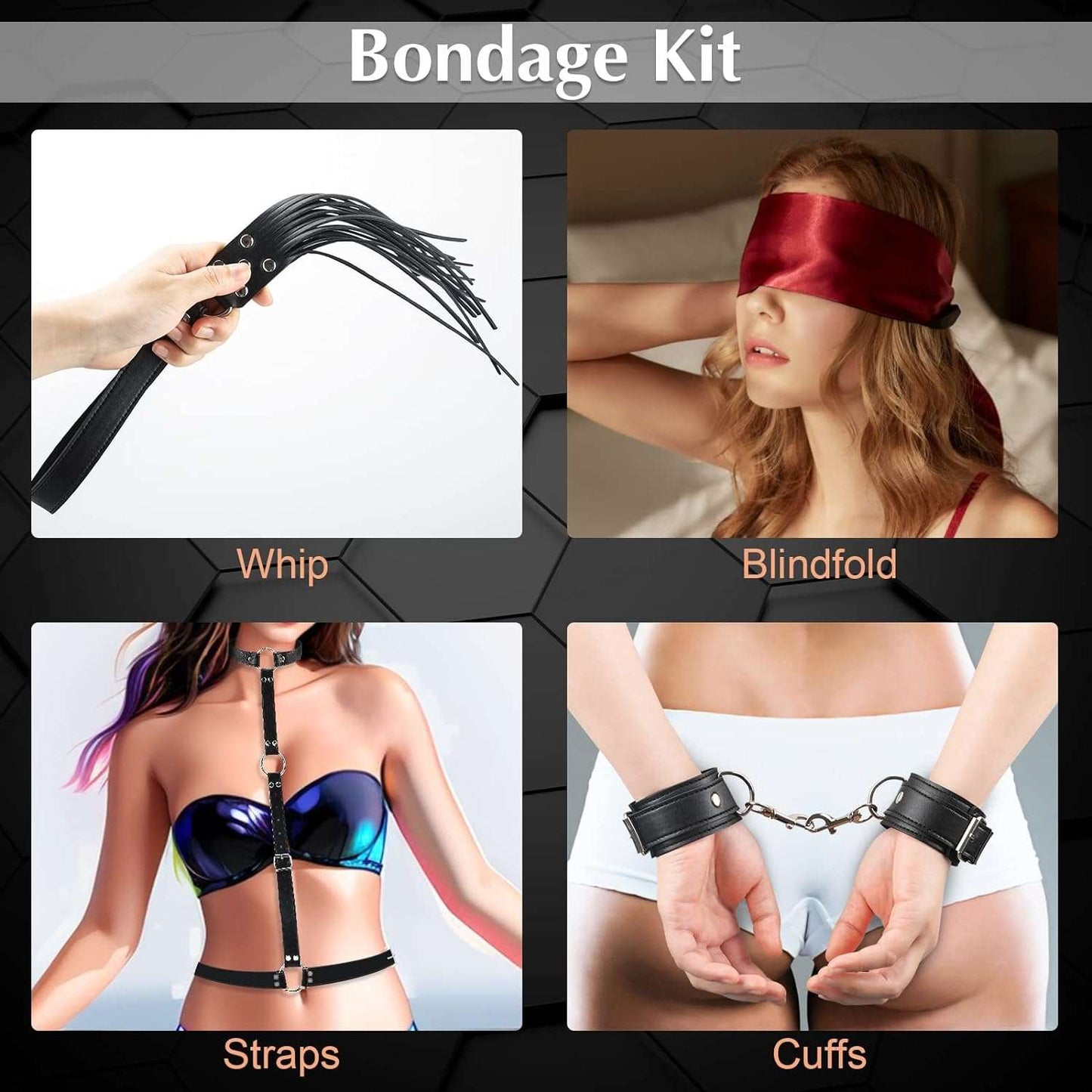 TetheredComfort BDSM Bondage Essentials Kit-2