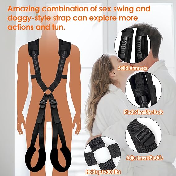 TetheredTensions Premium BDSM Bondage Restraints Sex Sling-3