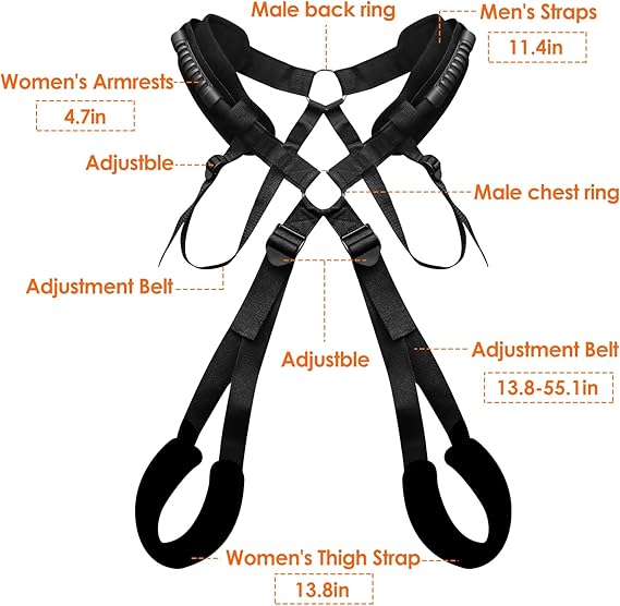 TetheredTensions Premium BDSM Bondage Restraints Sex Sling-1