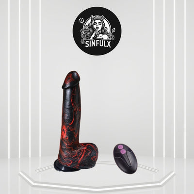 Deep Glide 10” Thick Thrusting Dildo Vibrator-0