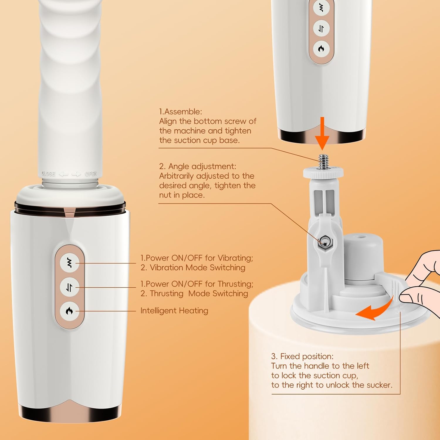 RefinedRush Thrusting Dildo Sex Machine-4