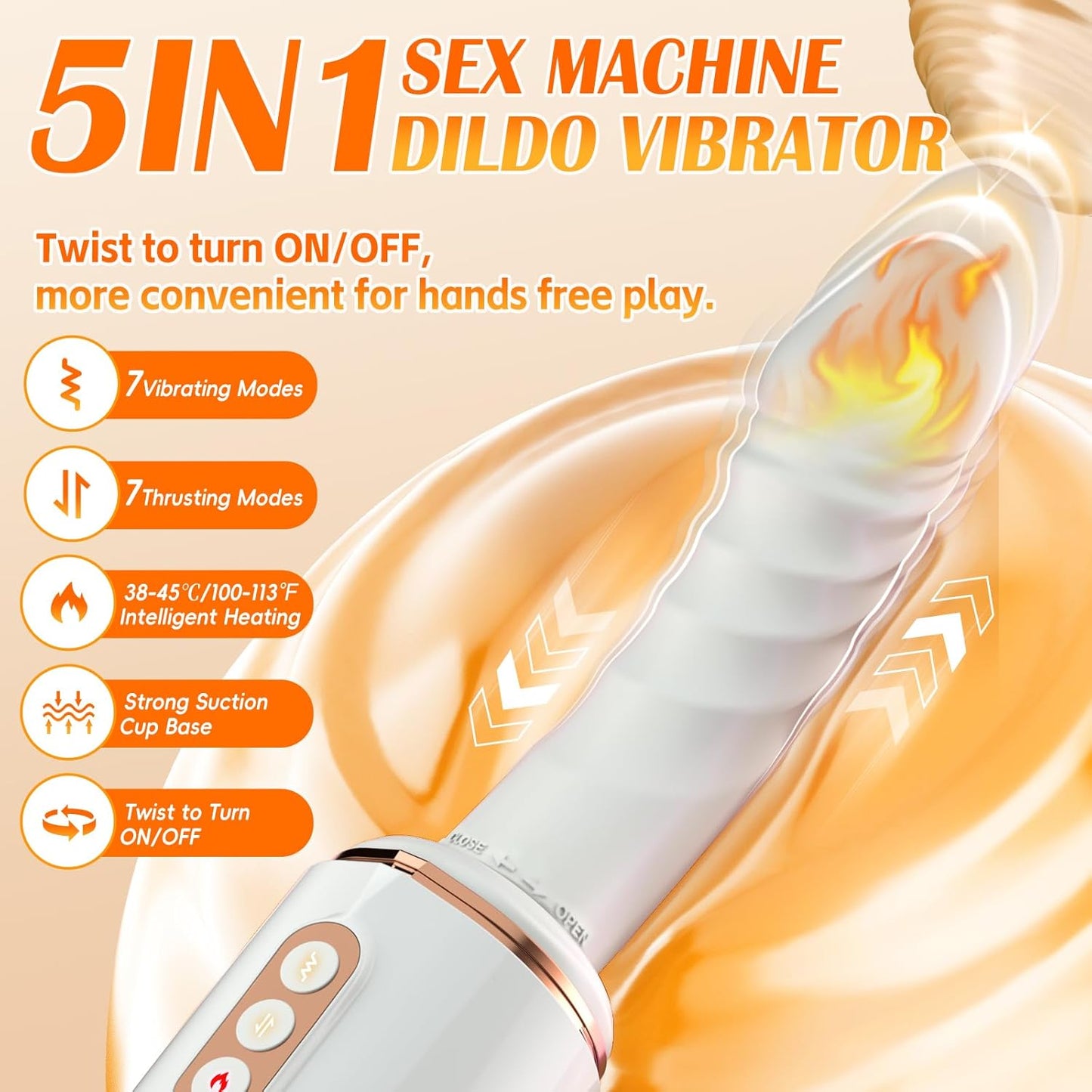 RefinedRush Thrusting Dildo Sex Machine-1