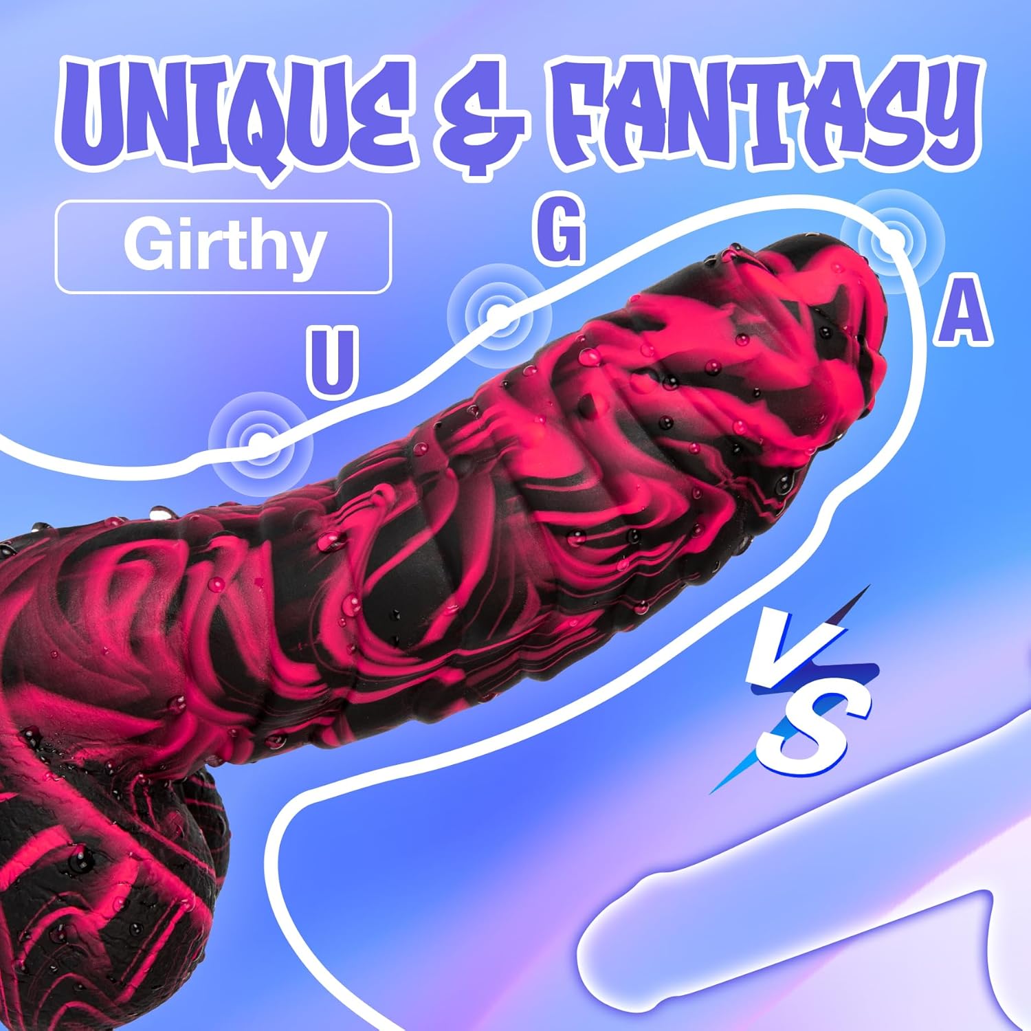 RealisticFantasy Thick Silicone Dildo-1