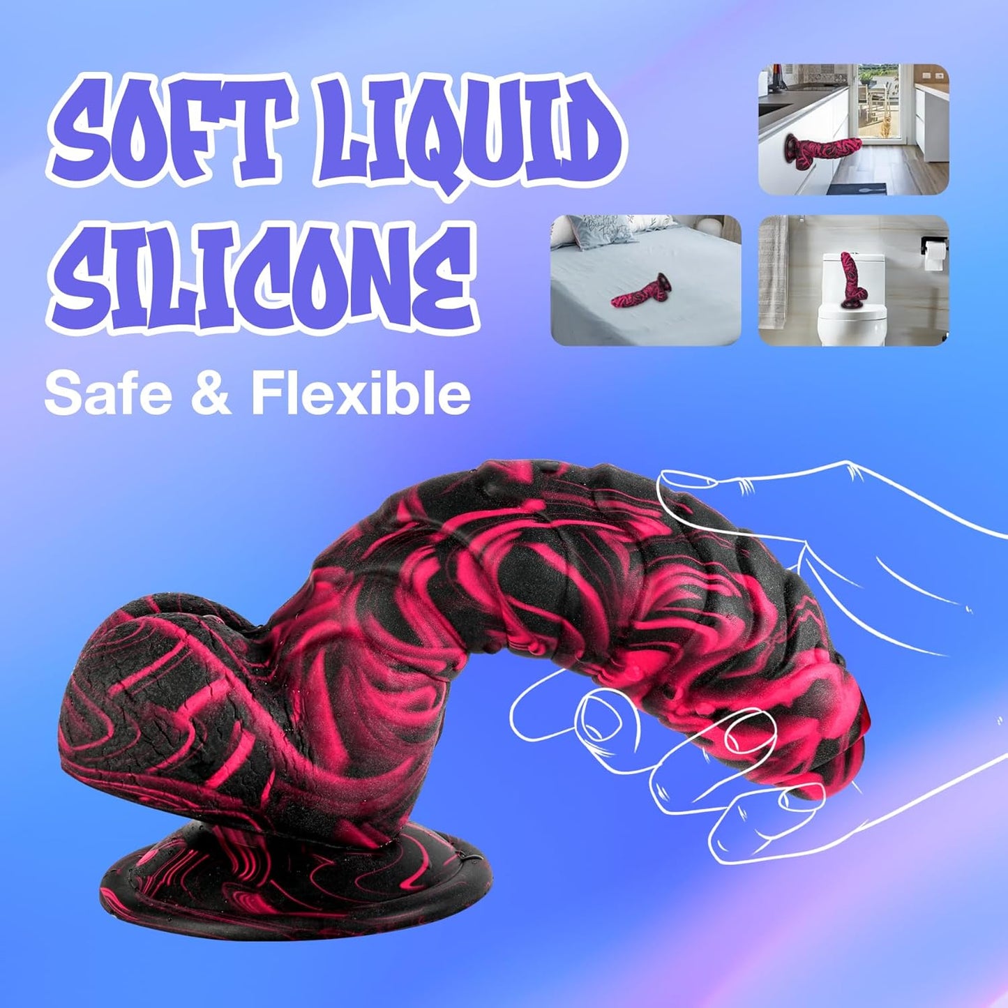 RealisticFantasy Thick Silicone Dildo-4