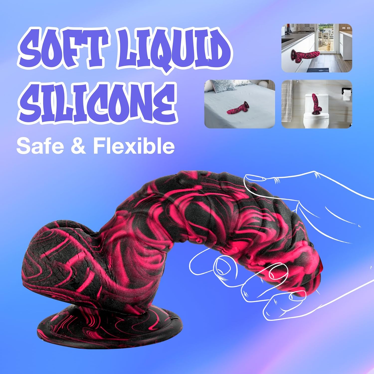 RealisticFantasy Thick Silicone Dildo-4