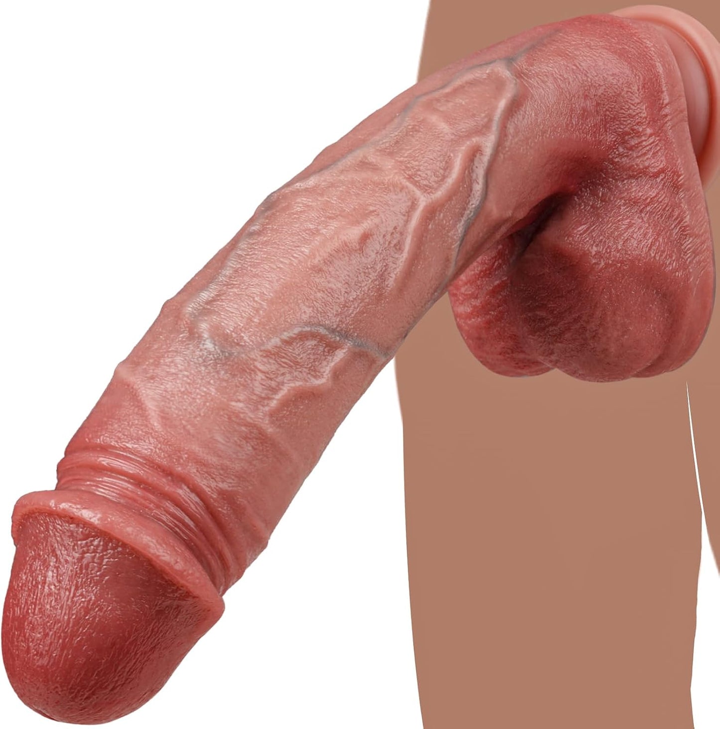PeakMax 10.8" Dual-Layer Silicone Dildo-4