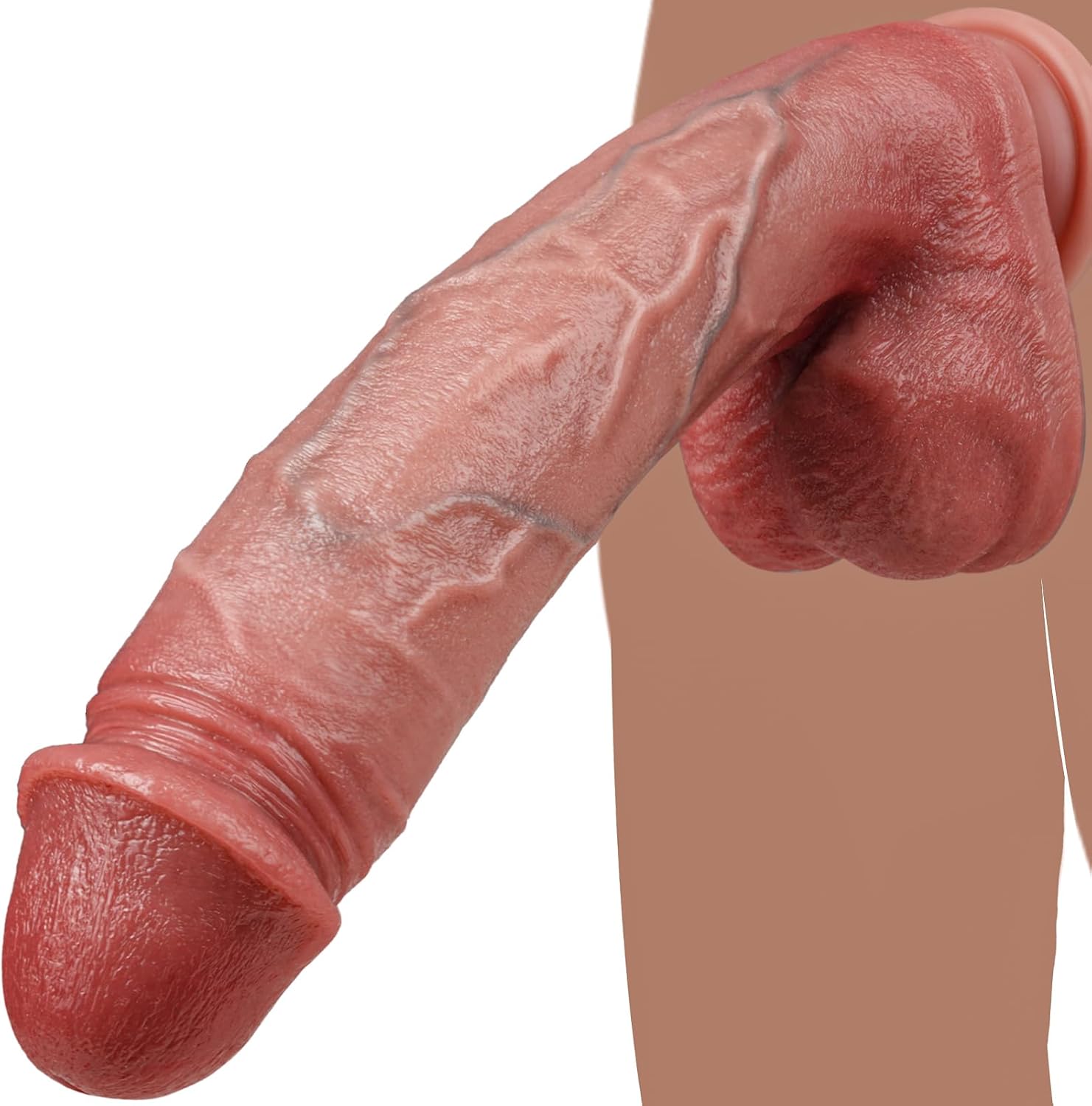 PeakMax 10.8" Dual-Layer Silicone Dildo-4