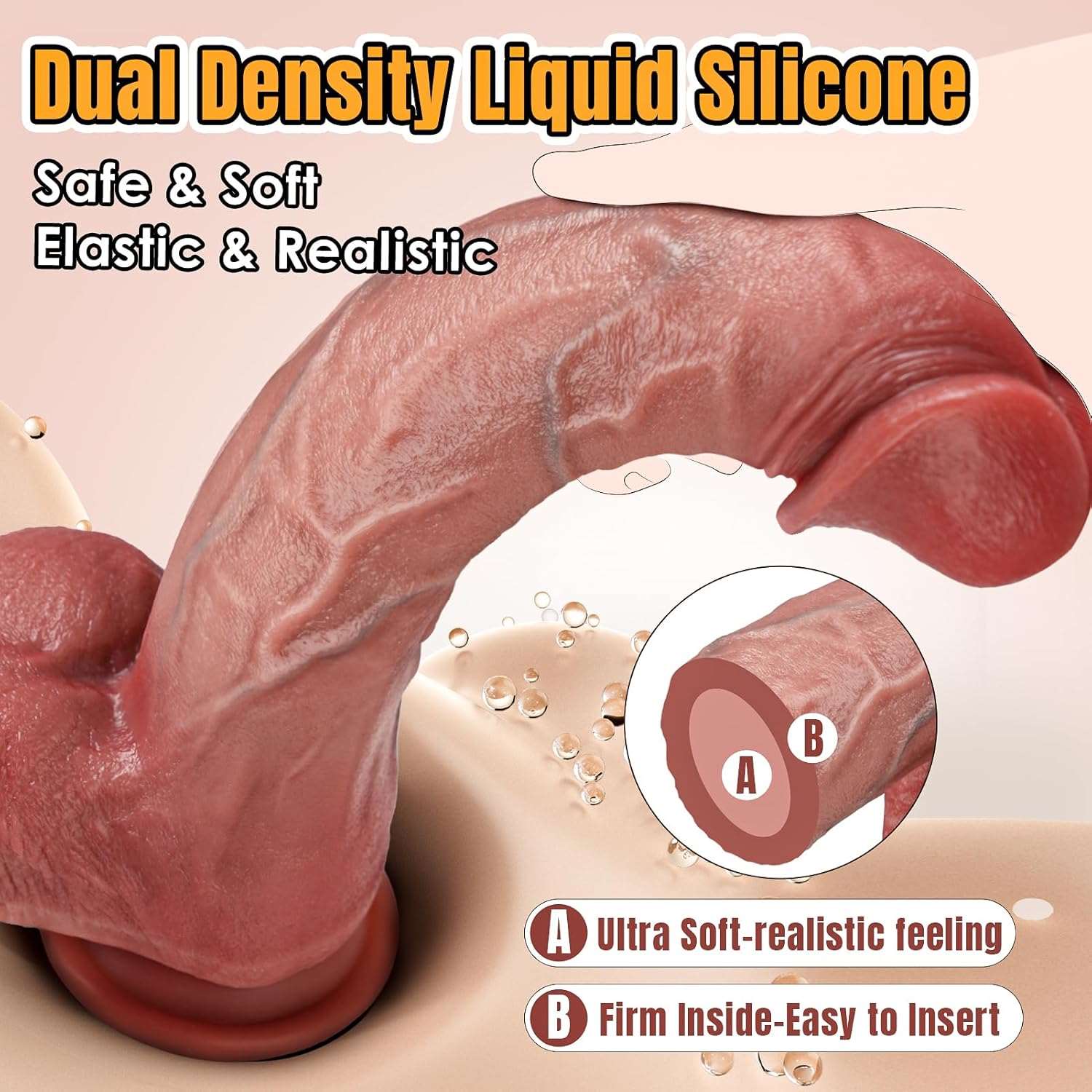 PeakMax 10.8" Dual-Layer Silicone Dildo-3