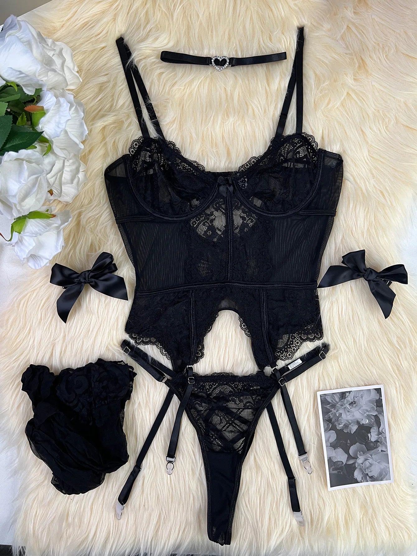Sexy Lace Garter Lingerie