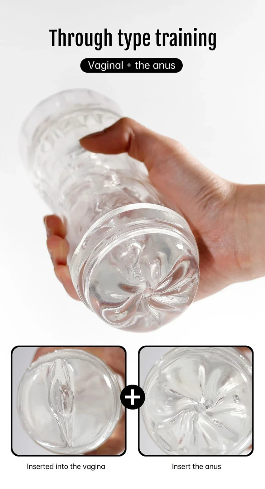 Transparent Male Masturbator Cup