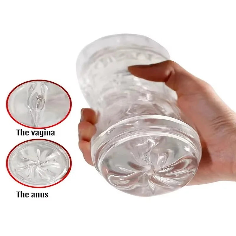 Transparent Male Masturbator Cup
