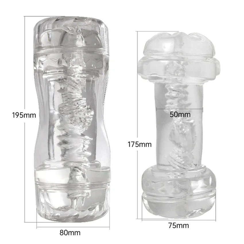 Transparent Male Masturbator Cup