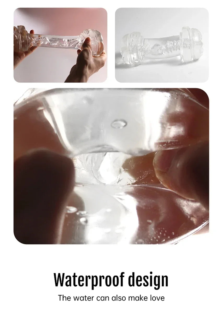 Transparent Male Masturbator Cup