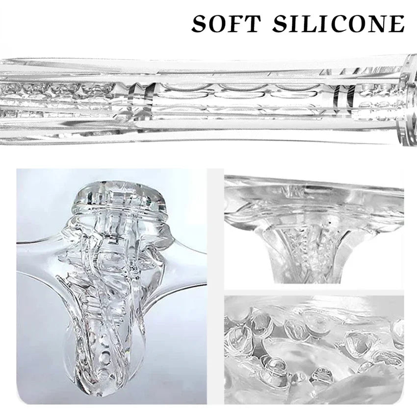 Transparent Male Masturbator Cup